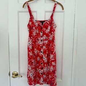 Banana Republic Red Floral Dress
